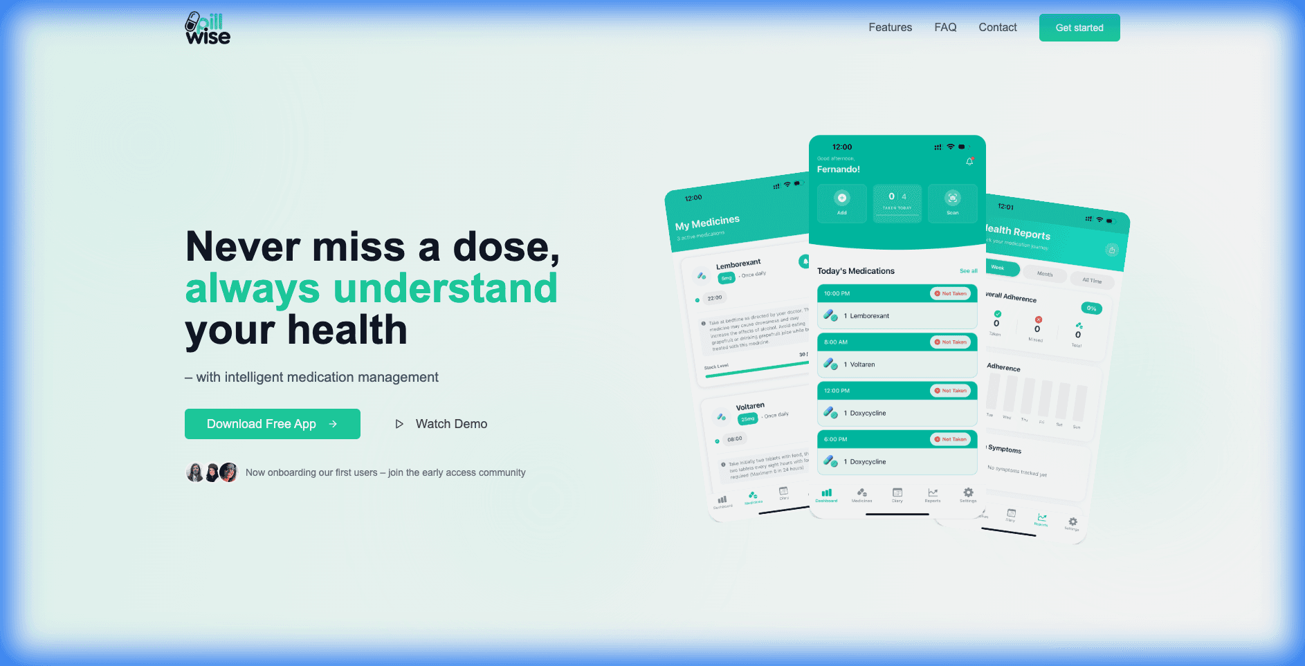 Pillwise product screenshot